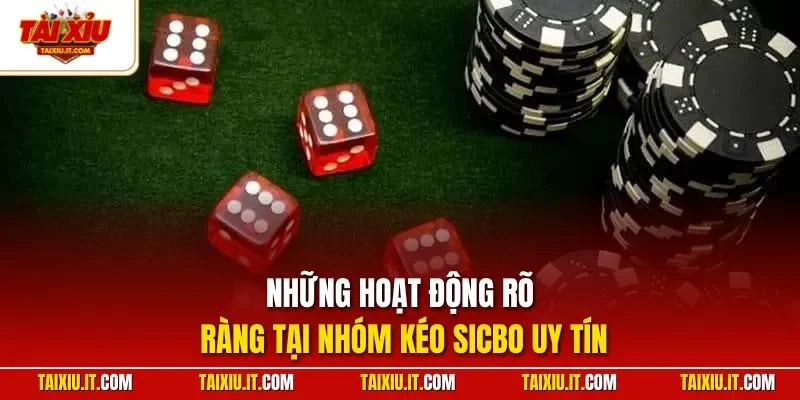 Những hoạt động rõ ràng tại nhóm kéo Sicbo uy tín
